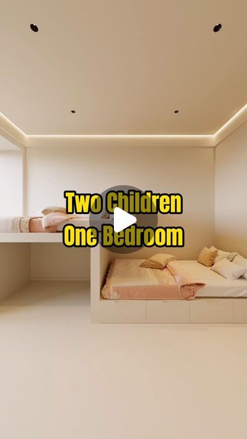 Bedroom For 3 Kids No Bunk Beds, Small Room With Twin Bed Ideas, Small Bedroom Ideas Bunk Beds, Bedroom Ideas For Brother And Sister, Small Sibling Room Ideas, Shared Childrens Bedroom, Corner Twin Beds Diy, Sibling Bedroom Ideas Brother Sister Shared Rooms Bunk Bed, 2 Kids Small Bedroom Ideas