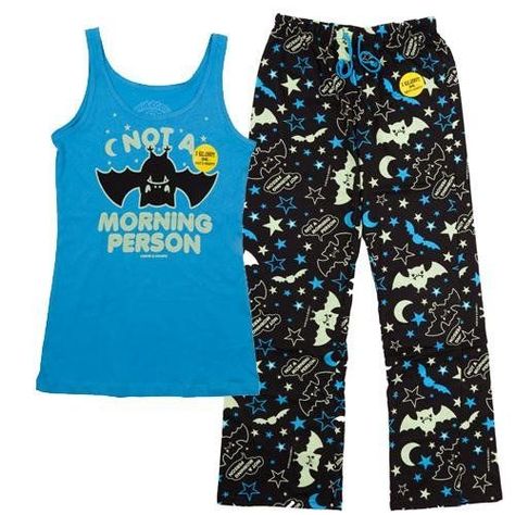 Womens Pj Sets, David Goliath, Not A Morning Person, David And Goliath, Cute Sleepwear, Morning Person, Emo Outfits, Cute Pajamas, Goth Outfits