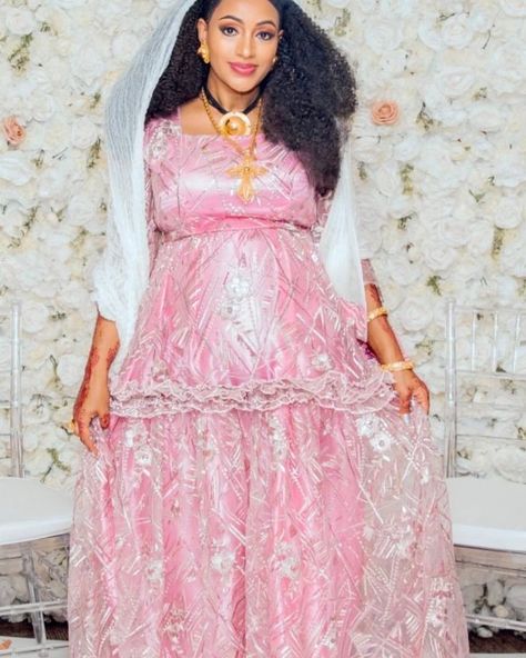 Ethiopian clothing Shifon Dresses, Eritrean Chiffon, Habesha Chiffon, Chiffon Dress With Sleeves, Shifon Dress, Chiffon Dress Bridesmaid, Chiffon Dress Wedding, Habesha Culture, Ethiopian Dresses