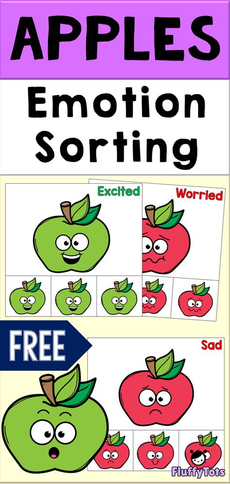 Feelings Lesson Plans, Lesson Plan For Preschool, Emotions Preschool Activities, Feelings Activities Preschool, Preschool Apples, Apple Lesson Plans, Feelings Lessons, Feelings Preschool, Toddler Feelings