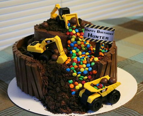 Construction Theme, Trucks, Loaders, Bull Dozers, Chocolate and Candy, Birthday Boy Loader Birthday Cake, Birthday Cakes Construction Theme, Chocolate Construction Birthday Cake, Construction Trucks Birthday Cake, Cake With Construction Trucks, Tonka Cake Ideas, Skid Steer Birthday Cake, Chocolate Construction Cake, Truck Cakes For Boys 2nd Birthday