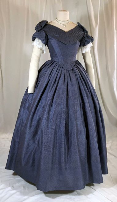 1860s Dresses Ball Gowns, 1860 Dresses Victorian Ball Gowns, 1860s Evening Gown, 1860 Dress Gowns, 1840s Evening Gown, Historical Ball Gowns, 1840s Ball Gown, 1840s Dress Ball Gowns, 1860s Gown