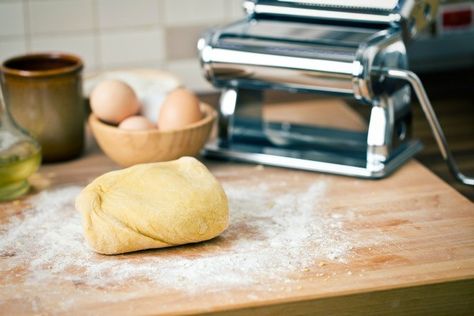 Use your bread machine to make the dough for homemade noodles. This guide includes recipes and instructions for how to make homemade noodles in your bread machine. Bread Machine Pastry Dough, Bread Machine Pasta Dough Recipe, Homemade Egg Noodles In Bread Machine, Pasta Dough In Bread Machine, Bread Machine Pasta Dough, 2lb Bread Machine Recipes, Foil Meals, Ravioli Dough, Easy Bread Machine Recipes