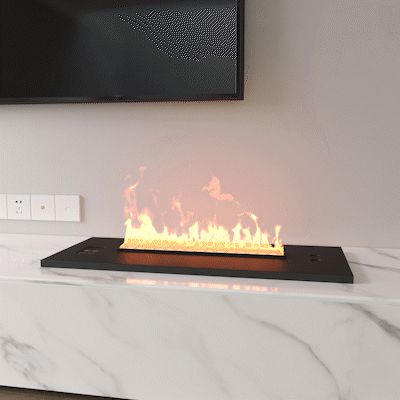 Fireplace Tv Console Ideas, Modern Fireplace Tv Console, Floating Fireplace Tv Stand, Electrical Fireplace Ideas, Floating Tv Stand With Fireplace, Tv Stand Fireplace Ideas Living Rooms, Fireplace Tv Stand Decor Ideas, Fireplace Tv Stand Decor, Tv Console With Fireplace