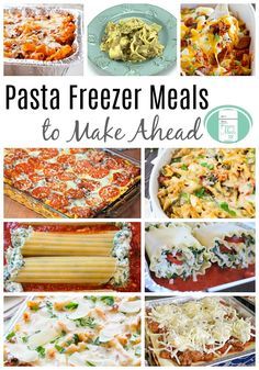 These make ahead pasta freezer meals are the ultimate in comfort food. From favourites like lasagna, manicotti, and spaghetti to new recipes like seafood curry penne, you'll find your next meal here. Pasta Freezer Meals, Make Ahead Pasta, Freeze Meals, Seafood Curry, Freeze Ahead Meals, Types Of Pasta, Best Freezer Meals, Freezer Dinners, Budget Freezer Meals