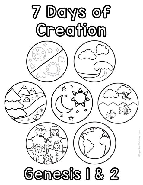 Creation Coloring Pages Printables Free, Days Of Creation Crafts For Kids, Creation Crafts For Kids Sunday School, Creation Crafts For Preschool, Gods Creation Crafts, Creation Preschool Craft, Creation Bible Crafts, Sunday School Coloring Sheets, Superstar Worksheets