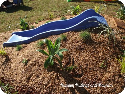 finished1 Mound Slide, Natural Play Spaces, Outdoor Play Space, Outdoor Play Spaces, Outdoor Play Areas, Outdoor Play Area, Sensory Garden, Children's Garden, Natural Playground