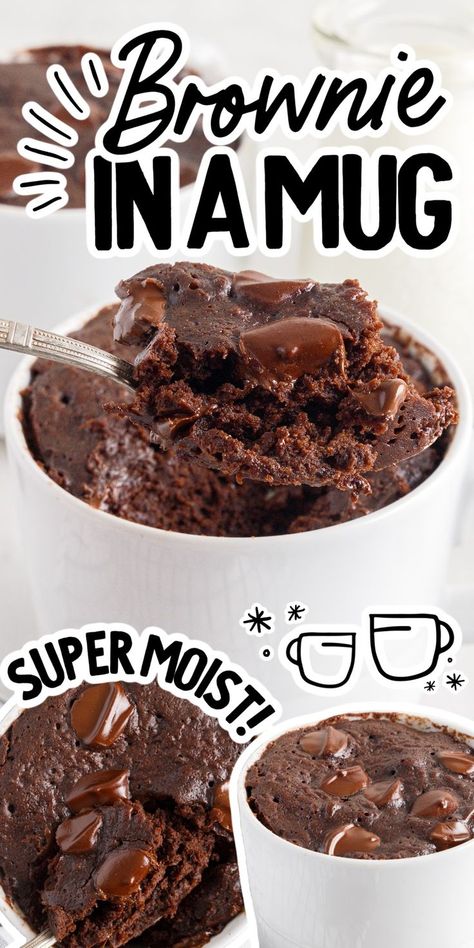 Brownie in a Mug Best Brownie In A Mug Recipe, Brownie On A Mug, Fudge Brownie In A Mug Recipe, Single Brownie In A Mug, Brownies In A Mug Recipe, Brownie In A Mug No Egg, Mug Cake With Brownie Mix Boxes, Best Mug Brownie Recipe, Easy Mug Brownie Microwave