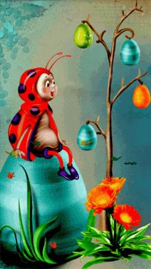 Animated Ladybugs GIFs | Tenor Beau Gif, Animiertes Gif, A Ladybug, Easter Images, Glitter Graphics, Easter Time, Gif Pictures, Beautiful Gif, Animated Images