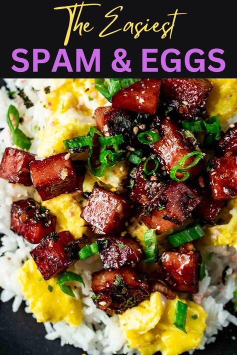 Spam And Eggs, Spam Recipes Dinners, Spam Recipes, Easy Breakfast Options, Creative Breakfast, Traditional Breakfast, Classic Breakfast, Sous Vide Cooking, Hawaiian Food