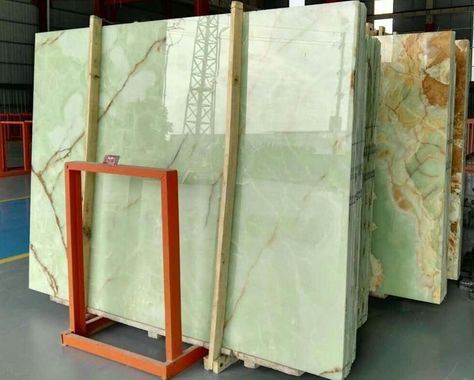 Onyx Marble Countertops, Interesting Countertops, Green Onyx Countertop, Colored Quartz Countertops, Green Marble Kitchen Countertops, Lit Countertop, Onyx Countertops Kitchen, Green Onyx Bathroom, Green Marble Countertops