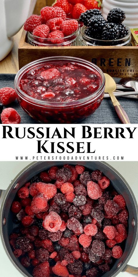 Russian Desserts, Eastern European Recipes, Summer Soup, Potato Flour, Raspberry Recipes, Easy Drink Recipes, Potato Starch, Berries Recipes, European Food