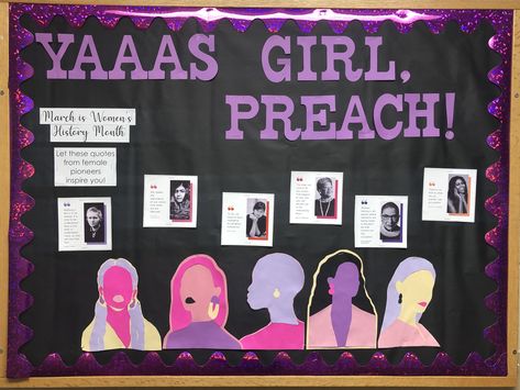 Women Empowerment Bulletin Board, Women Bulletin Board, Womens History Month Ideas, Womens Month Bulletin Board, Womens History Month Bulletin Board, Women’s History Month Crafts, Women History Month Door Decorations, Women’s History Month Crafts For Toddlers, Women’s Month Bulletin Board