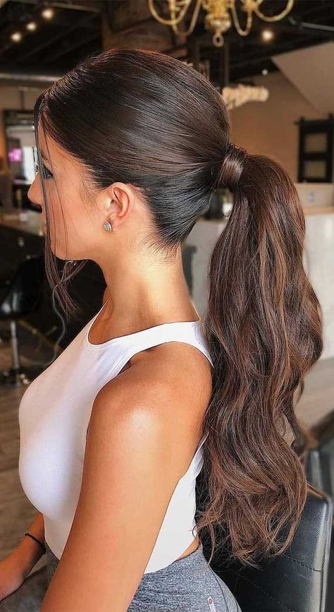 Wedding Ponytail Hairstyles, Style Ponytail, Wedding Ponytail, High Ponytail Hairstyles, Long Hair Ponytail, Ponytail Hairstyles Easy, Hairstyles Homecoming, A Ponytail, Christmas Hairstyles