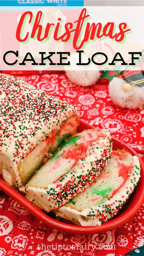 Easy Christmas Cake Loaf with Box Mix Mini Loafs Christmas, Easy Christmas Loaf Cake, Mini Christmas Loaf Cakes, Holiday Loaf Cakes, Christmas Cake Loaf, Christmas Mini Loaf Cakes Ideas, Christmas Loaf Cakes, Christmas Loaf, Easy Christmas Cake