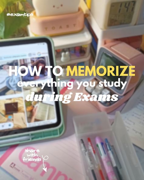 Whats your favourite memorisation technique??? Personally I love using the mnemonics method and teaching someone (I just pretend to teach myself 😂) I hope this post is also helpful to you 🌷 Do let me know what do you want next?? Thank you ❤️ Follow @thatgirl.student for more 💌 . . . . . #thatgirlstudent #studytips #studygram #studymotivation #study #studynotes #studytime #studymotivation #studyhacks Memorising Techniques, Memorization Techniques, Just Pretend, Study Time, Study Notes, Study Motivation, Study Tips, How To Memorize Things, Let Me