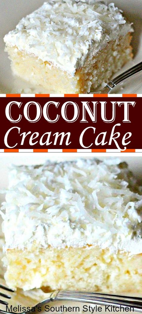 Cake Recipes Coconut, Best Coconut Cake Recipe, Coconut Cream Cake, Coconut Cake Recipe, Coconut Desserts, Gateaux Cake, Poke Cake, Coconut Recipes, Easter Dessert