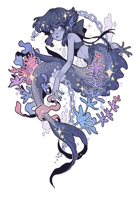 Mermaid Purple, Pisces Season, Mermaid Drawings, Steven Universe Fanart, Universe Art, Arte Sketchbook, Wow Art, Mermaid Art, 판타지 아트