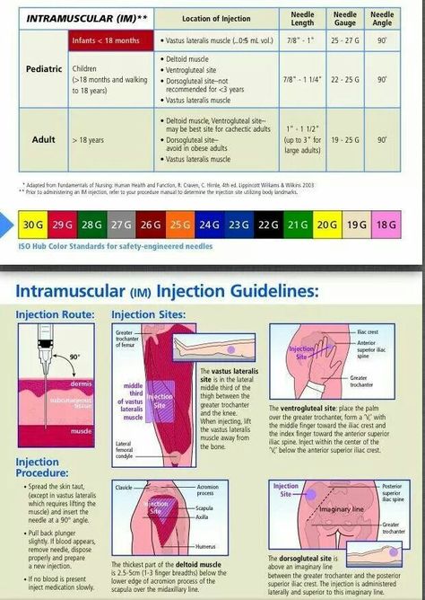 IM Injection Guidelines Im Injection, Nursing Information, Nursing Mnemonics, Pharmacology Nursing, Nursing School Survival, Nursing School Studying, Nursing School Tips, Nursing School Notes, Nursing Tips