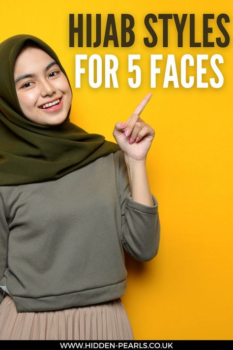 Hijab Styles for 5 Faces for Oval Face: Dos: > You are one of those girls that other girls would love to envy. > One of the most wanted shapes in face shapes, the Oval face makes any hijab look good! You can wear any style usually and get away with it. >Try wearing your hijab high on your forehead, this looks great on oval faces. > Create a structured rectangular style around your face, this will reduce the narrowness around the cheeks and help plump up cheeks. Hijab For Different Face Shapes, Hijab Styles For Small Face, Hijab Style For Small Face, Hijab Styles For Diamond Face, Hijab Square Face, Hijab For Big Forehead, Hijab For Heart Shape Face, Hijab For Square Face, Hijab For Diamond Face Shape