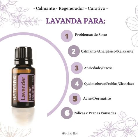 Lavanda Doterra, Lavender Doterra, Doterra Lavender, Essential Oils Uses, Do Terra, Doterra, No Instagram, Essential Oils, Lavender