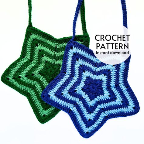 CROCHET PATTERN Starburst Bag Y2K Crochet Star Tote Bag Crochet Pattern PDF Instant Digital Download Crochet Market Shoulder Bag Pattern - Etsy Crochet Laptop Sleeve, Crochet Laptop Case, Crochet Star Patterns, Y2k Crochet, Tote Crochet, Star Bag, Crochet Star, Shoulder Bags Pattern, Bag Y2k