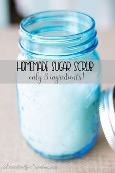 Easy to make DIY sugar scrub with only 3 ingredients that you probably have in your home right now! I love that you can easily customize this homemade scrub to the scent you love! #skincare #sugarscrub #scrub Skincare Homemade, Women Retreat, Scrub Skincare, Homemade Scrubs, Easy Sugar Scrub, Homemade Sugar Scrub, Diy Sugar Scrub, Scrub Homemade, Diy Sugar Scrub Recipe