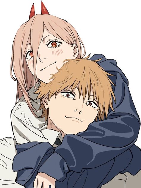 Denji And Power Cosplay, Denji Reference, Denji And Power Fanart, Chainsaw Man Power And Denji, Chainsaw Man Denji And Power, Csm Trio, Power Cosplay Chainsaw Man, Power Chainsaw Man Manga, Power X Denji