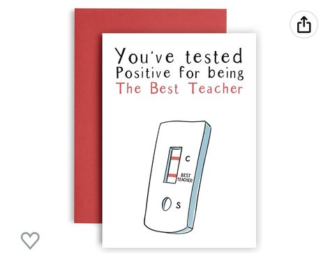 Huxters Thank You Teacher Funny Card– Premium Quality A5 Greeting Cards for Loved Ones – Humorous Teacher Appreciation Card You’ve Tested Positive Teacher thank you card (Teacher) Huxters Thank You Teacher Funny Card– Premium Quality A5 Greeting Cards for Loved Ones – Humorous Teacher Appreciation Card You’ve Tested Positive Teacher thank you card (Teacher) Appreciation Crafts, Auntie Birthday Card, Teacher Appreciation Crafts, Teacher's Day Card Ideas, Teacher Appreciation Card, Message For Teacher, Goodbye Quotes, Math Puns, Teachers Day Card