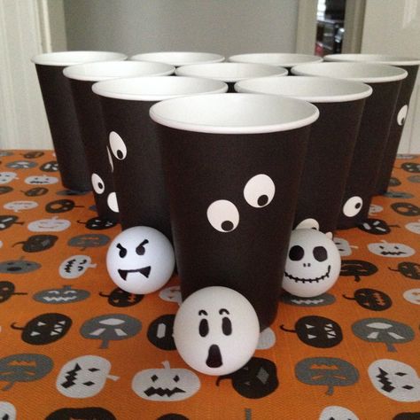 Halloween Beer Pong Halloween Beer Pong Ideas, Beer Pong Halloween, Halloween Beer Pong, Halloween Beer, Pong Game, School Halloween Party, Cup Games, Halloween Fest, School Halloween