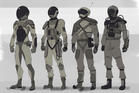 Futuristic Space Suit Concept Art, Sci Fi Suit Concept Art, Futuristic Space Suit, Sci Fi Character Design, Astronaut Suit, Futuristic Armour, Astronaut Design, Rope Hair, Arte Robot