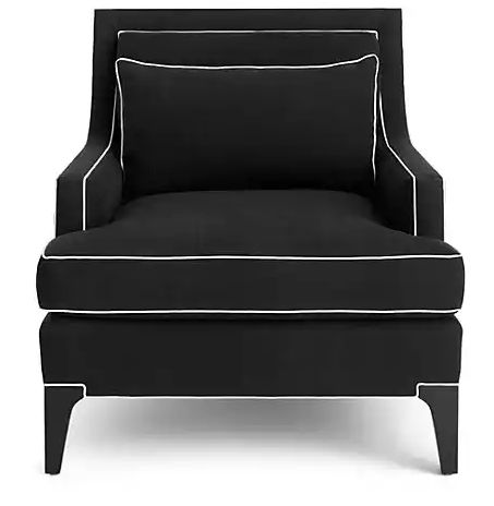 Black Accent Chair, Cool Bunk Beds, Unique Sofas, Home Decor Black, New York Homes, Furniture Chairs, Black Chair, Black Furniture, Decor Black