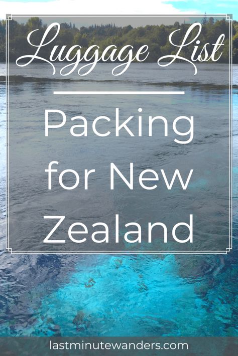 Packing for New Zealand can be a little daunting, but this Luggage List will take all of the stress out of it for you! View your ultimate packing list here. New Zealand Packing List, Packing For New Zealand, Summer Vacation Packing List, Fall Packing List, Australia Packing List, Summer Vacation Packing, Summer Packing Lists, Ultimate Packing List, Summer Packing