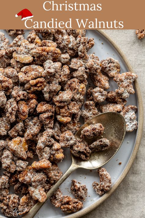 Candied Walnuts For Salad, Candied Walnut Recipe, Healthy Party Snacks, Christmas Candy Easy, Make Brown Sugar, Cinnamon Candy, Pumpkin Scones, Walnut Recipes, Bite Size Appetizers