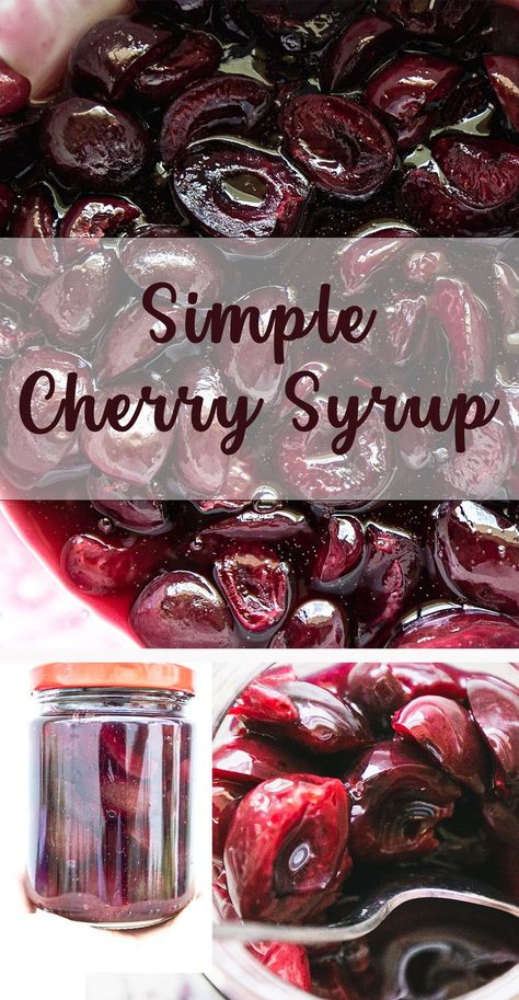 INGREDIENTS
2 cups cherry pitted
½ cup sugar
½ tsp almond extract
pinch of salt Cherry Syrup Recipe Canning, Homemade Cherry Syrup, Cherry Vanilla Syrup, Cherry Recipes Canning, Preserving Cherries, Cherry Juice Recipe, Cherry Syrup Recipe, Brandied Cherries Recipe, Fruit Syrup Recipe