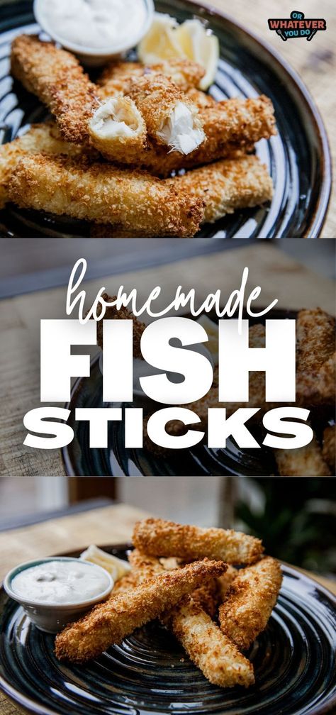 We can't get enough of these Homemade Fish Sticks! Easy to make, perfect for meal prep, and so much better than the boxed frozen versions!! Homemade Fish Sticks, Air Fryer Fish Recipes, Outdoor Cooking Recipes, Dinner Favorites, Homemade Tartar Sauce, Big Families, Delicious Seafood Recipes, Fish Sticks, Finger Foods Easy