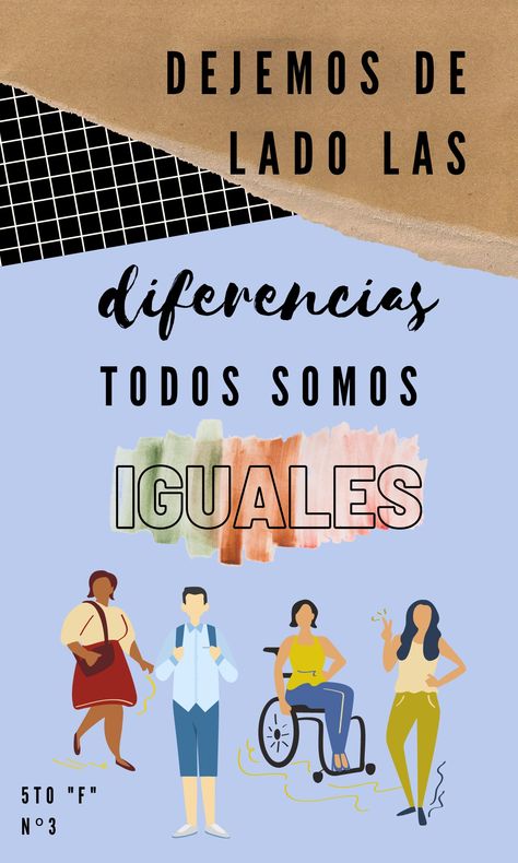 No a la discriminación, todos somos iguales, cartel Bullet Journal School, Bullet Journal Doodles, School Resources, Journal Doodles, Bts Fanart, Social Studies, Human Rights, Sewing Hacks, Homework