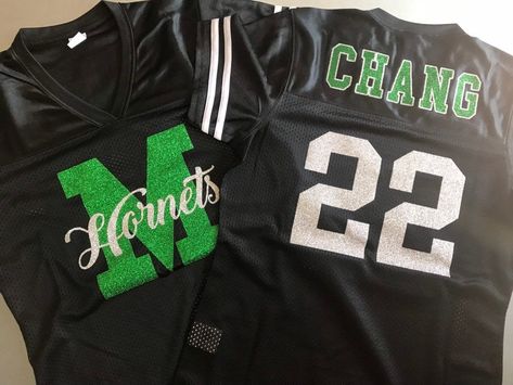 Football Mom Jersey, Womens Football Jersey, Sideline Cheer, Cheer Gear, Cheerleading Shirts, Senior Football, Football Jersey Outfit, Fall River Ma, Football Cheer