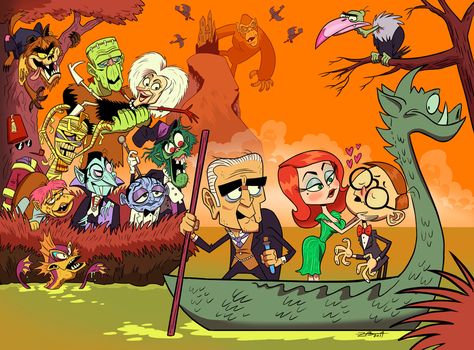 Mad Monster Party by SeizureDemon Mad Monster Party, Monster Cartoon, Halloween Film, Cartoon Halloween, Famous Monsters, Horror Monsters, Universal Monsters, Classic Monsters, Monster Party