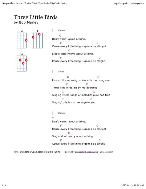 Ocean Eyes Ukulele Chords, Ukulele Tabs Songs, Bob Marley Songs, Uke Songs, Ukulele Chords Songs, Ukulele Tabs, Ukulele Music, Gonna Be Alright, Guitar Chords And Lyrics