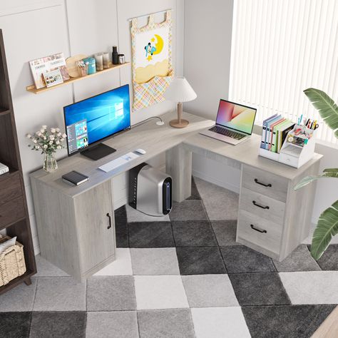 Diy desk with storage