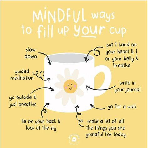 Health And Wellbeing Quotes, Mindful Monday Quotes, Health And Wellbeing Activities, Monday Mindfulness, Wellness Quotes Mindfulness, Fill Up Your Cup, Therapy Inspiration, Happiness Mindset, Mindful Activities