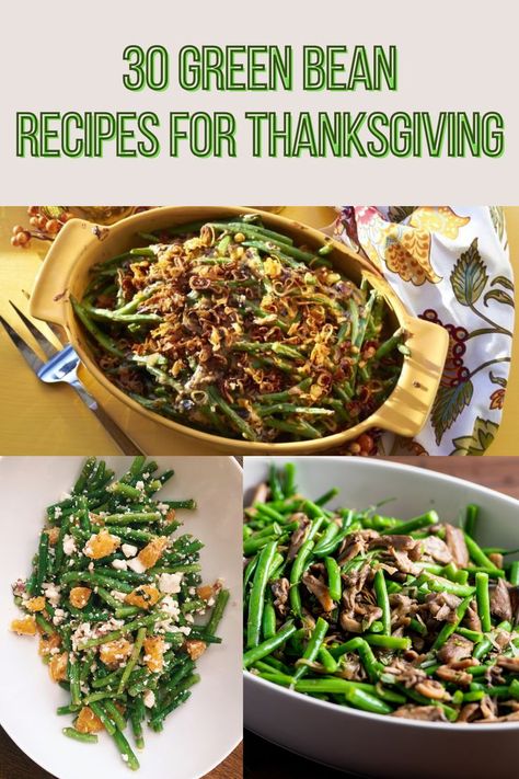 30 Flavor Bomb Green Bean Recipes for Thanksgiving That Will Upstage the Bird #greenbean #stringbeanrecipes #sidedish #thanksgivingrecipes https://parade.com/846893/katieworkman/6-crowd-pleasing-green-beans-recipes-for-thanksgiving/ Vegan Thanksgiving Green Beans, Thanksgiving String Bean Recipes, Thanksgiving Greenbean Recipes, Green Bean Sides For Thanksgiving, String Beans Recipe Thanksgiving, Green Bean Recipe Thanksgiving, Thanksgiving Green Beans Recipes, Green Bean Dishes For Thanksgiving, Thanksgiving String Beans