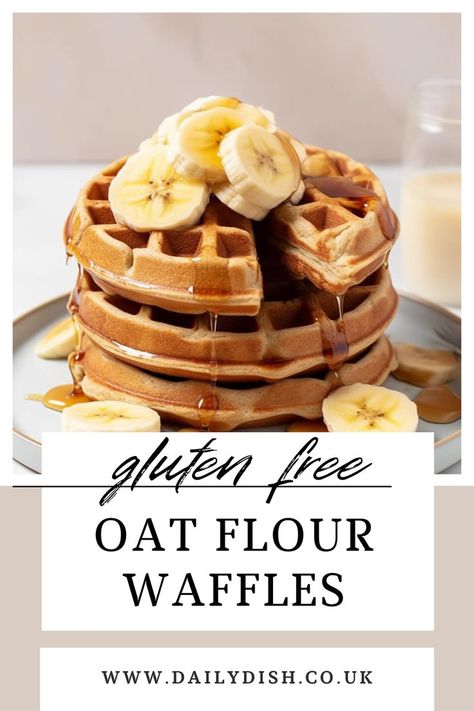 gluten free waffles Gluten Free Waffle Recipe, Blender Waffles, Oat Waffles, Oatmeal Waffles, Oat Flour Recipes, Banana Waffles, Gluten Free Waffles, Cozy Weekend, Vegan Oatmeal