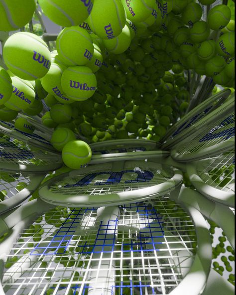 Tennis wheel 🎾🎾🎾#b3d #WilsonTennis #3danimation #motiongraphics #3d #tennis #blender3d #blendercycles #geometrynodes #loopanimation #3dartist #xuxoe #motiondesign #3dlighting #tennisballs #tennisracket Wilson Tennis, Tennis Art, 3d Light, Tennis Balls, Art Installation, July 7, 3d Artist, Blender 3d, Advertising Design