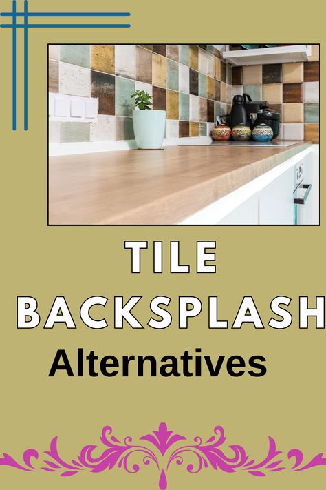 What to use instead of tile for backsplash? Here are some great alternatives which can help enhance your kitchen without using backsplash tiles. Tile On Kitchen Wall, Backsplash Alternatives To Tile, How To Tile Backsplash, Backsplash Alternatives, Tiles In Kitchen, Stacked Stone Backsplash, Backsplash In Kitchen, Tile For Backsplash, House Painting Tips