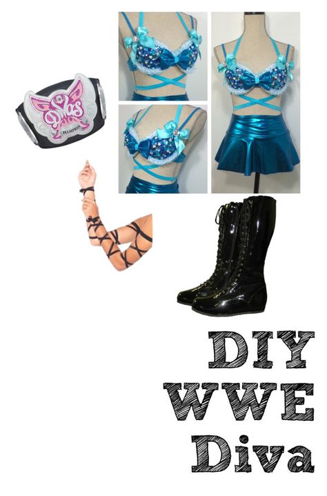 Diy Wwe, Wwe Costumes, Wrestling Outfits, Wwe Outfits, Wwe Diva, Amazing Spiderman Movie, Movie Inspired Outfits, 2000s Clothes, Fashion Illustration Dresses