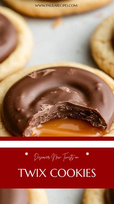 Craving a treat that’s crispy, gooey, and covered in rich chocolate? Try these Twix Cookie Cups for a bite-sized indulgence! 🍫✨ #BiteSizedDelight #TwixCookieCups #CaramelLove #ChocolateHeaven #BakingMadeEasy #SweetIndulgence #CandyBarTwist #DessertFaves #ChocoLover #ComfortInBaking Twix Candy Bar, Twix Cookie, Twix Candy, Buttery Sugar Cookies, Sugar Cookie Crust, Twix Cookies, Gooey Caramel, Classic Candy, Caramel Topping