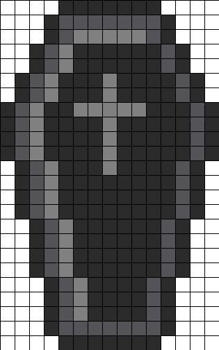 Alpha Patterns Halloween, Goth Perler Bead Patterns, Halloween Alpha Pattern, Pearled Bead, Perler Pattern, Pearl Beads Pattern, Perler Ideas, Easy Perler Beads Ideas, Beads Patterns