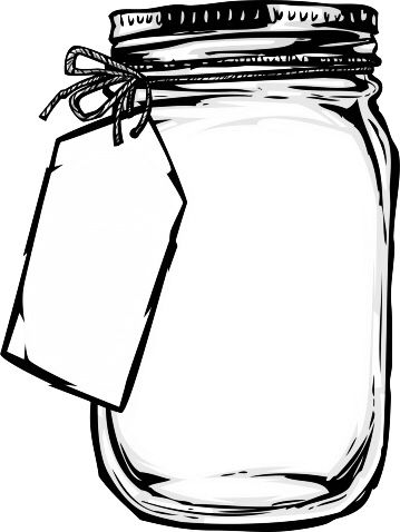 Mason Jar Coloring Page, Mason Jar Printables, Jar Printable, St Valentin, Mason Jar Crafts, Jar Crafts, Therapy Activities, Art Activities, Colouring Pages